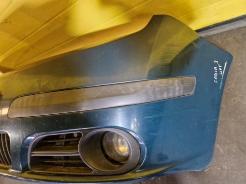 PŘEDNÍ NÁRAZNÍK ŠKODA FABIA I, MODROZELENÝ, FACELIFT,  S MLHOVKAMI - 20182