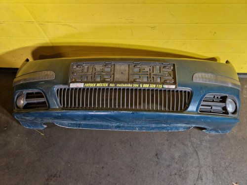 PŘEDNÍ NÁRAZNÍK ŠKODA FABIA I, MODROZELENÝ, FACELIFT,  S MLHOVKAMI - 20182