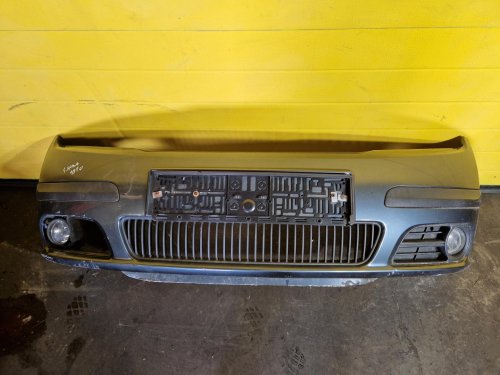 PŘEDNÍ NÁRAZNÍK ŠKODA FABIA I, ŠEDÝ 9910, FACELIFT, S MLHOVKAMA - 19685