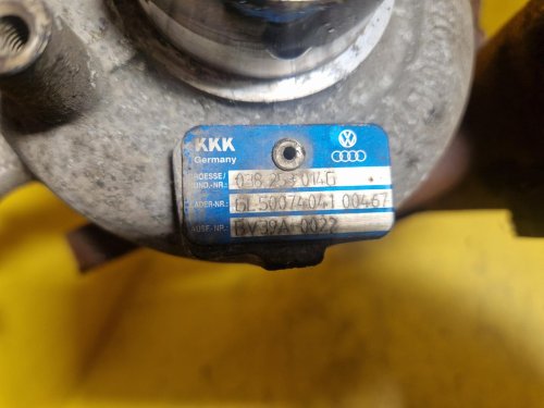 TURBO 038253014G AUDI, SEAT, ŠKODA, VW - 1.9 TDI : 66 KW, 77 KW, 81 KW, 85 KW - 12882