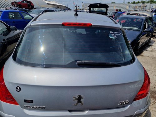 ZADNÍ KUFROVÉ DVEŘE PEUGEOT 308 I, STŘÍBRNÁ EZR, HATCHBACK - 19739