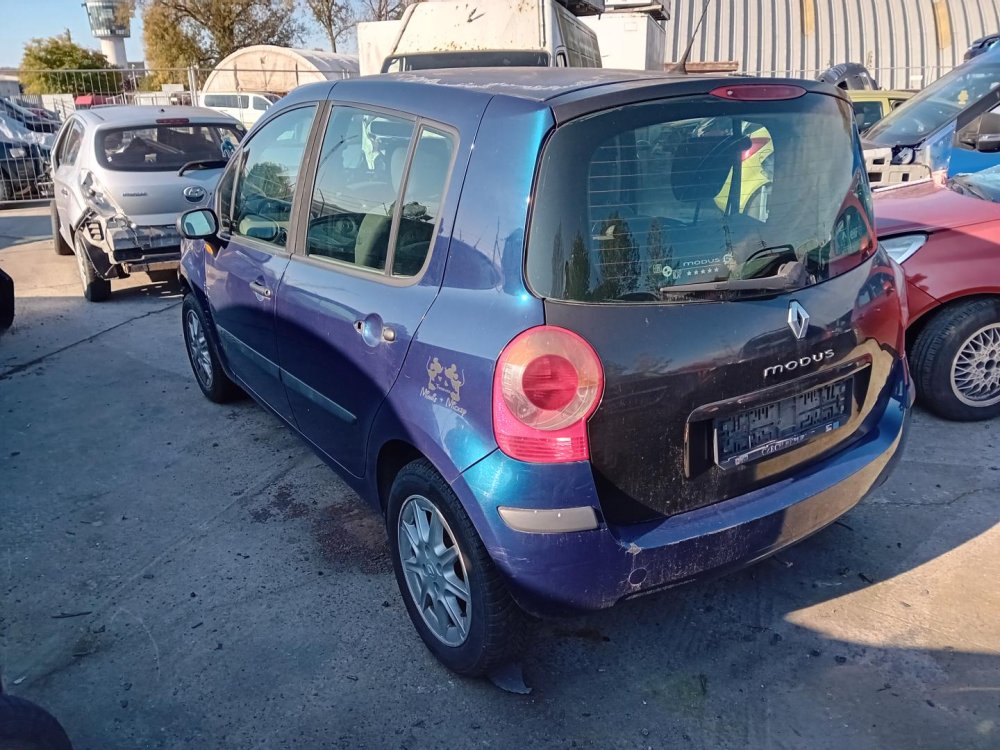  Renault Modus 1.5 ( K9K J 7 ) 60kW r.2005 modrá na náhradní díly