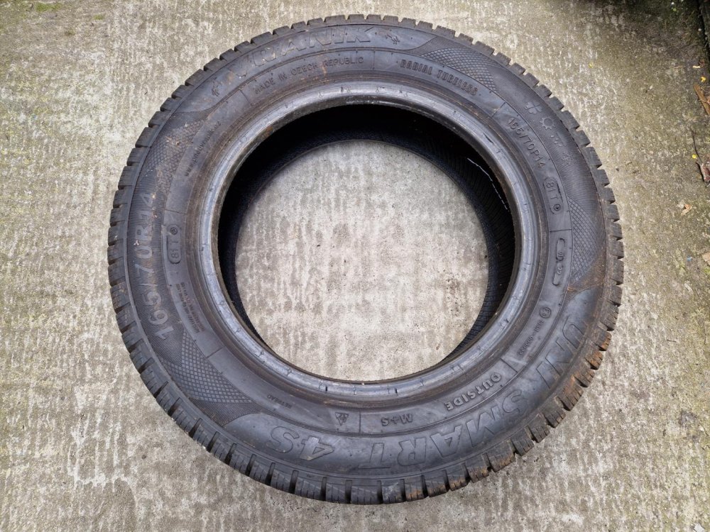2 KS CELOROČNÍ PNEUMATIKA VRANÍK UNI SMART 4S 165/70 R14 81T - 20462