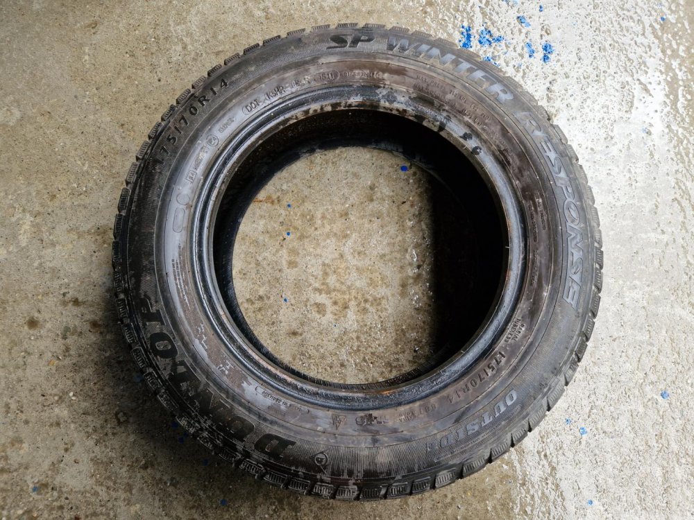 2 KS ZIMNÍ PNEUMATIKA DUNLOP SP WINTER RESPOSE 175/70 R14 88T - 20400