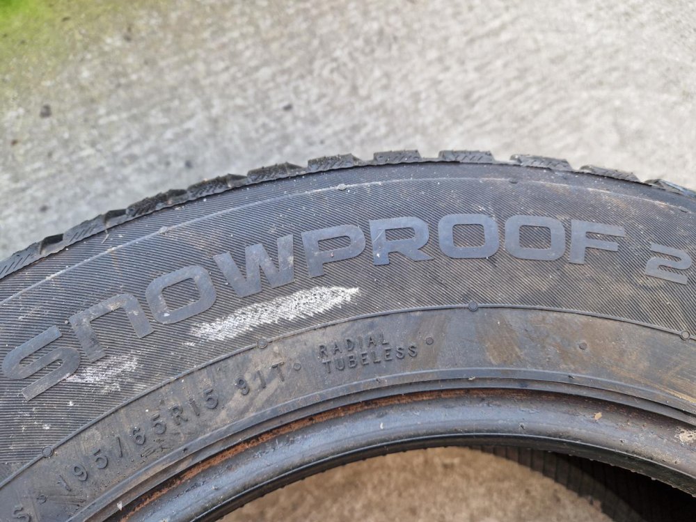 2 KS ZIMNÍ PNEUMATIKA NOKIAN SNOWPROOF 2 - 195/65 R15 91T - 20382