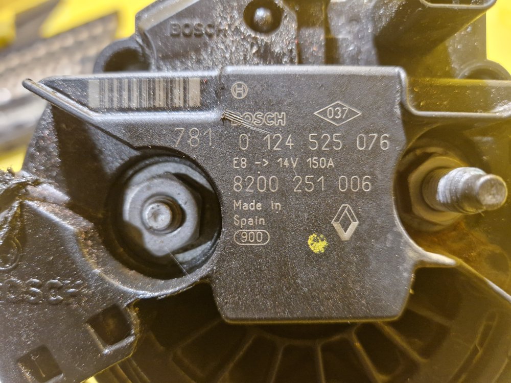 ALTERNÁTOR 0124525076 OPEL , RENAULT , NISSAN - 1.9 DCI , 2.5 DTI , 2.5 CDTI - 18062