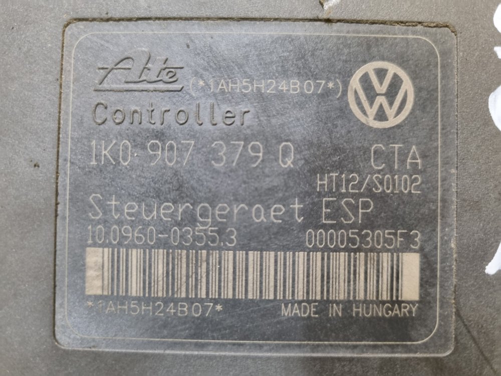 JEDNOTKA ABS - 1K0614517M - ŠKODA OCTAVIA II / VW GOLF V, TOURAN I / SEAT LEON II, TOLEDO III, ALTEA / AUDI A3 - 17698