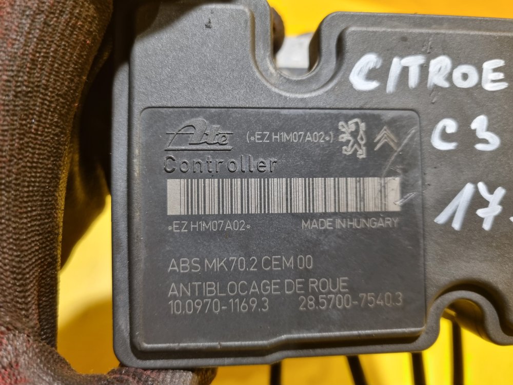 JEDNOTKA ABS - 9675099980 - ATE - CITROËN C3 II, C3 PICASSO - 17505