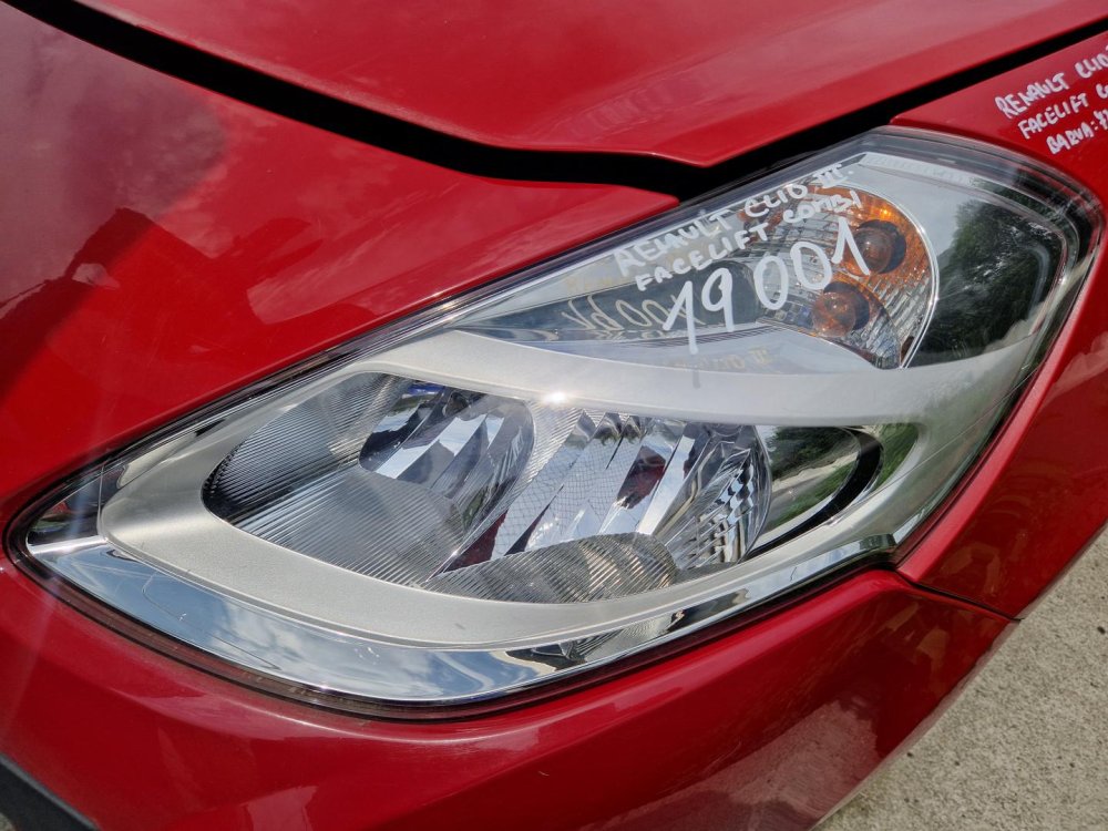 LEVÉ PŘEDNÍ SVĚTLO  RENAULT CLIO III, FACELIFT - 19001