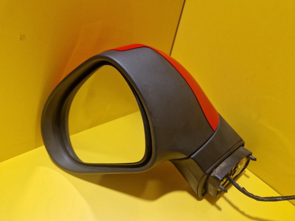 LEVÉ ZRCÁTKO PEUGEOT 308 I / 207 ČERVENÉ, ELEKTRICKY SKLOPNÉ - 16400