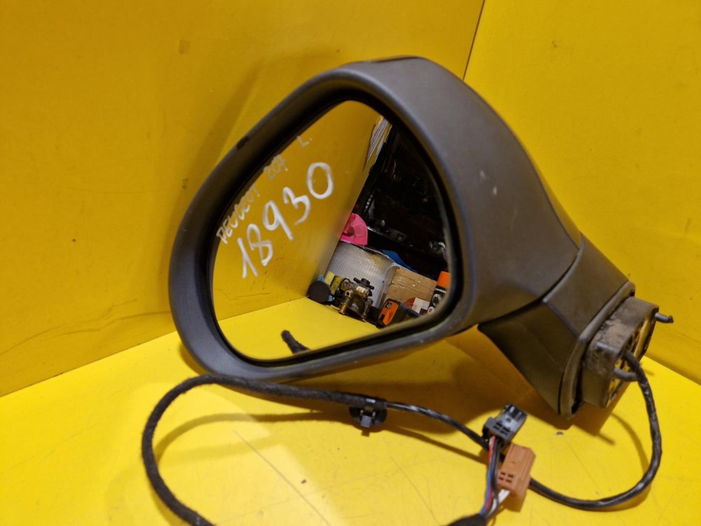 LEVÉ ZRCÁTKO PEUGEOT 308 I / 207 ŠEDÉ, ELEKTRICKY SKLOPNÉ - 18930