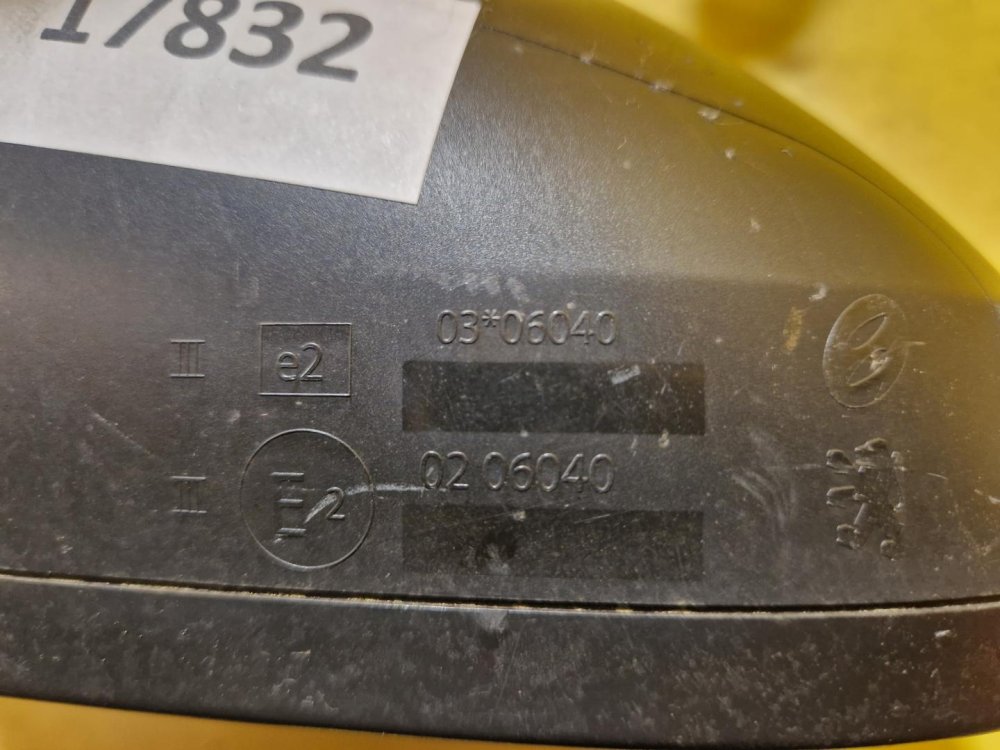 LEVÉ ZRCÁTKO PEUGEOT 308 I / 207, STŘÍBRNÉ EZR, ELEKTRICKÉ - 17832