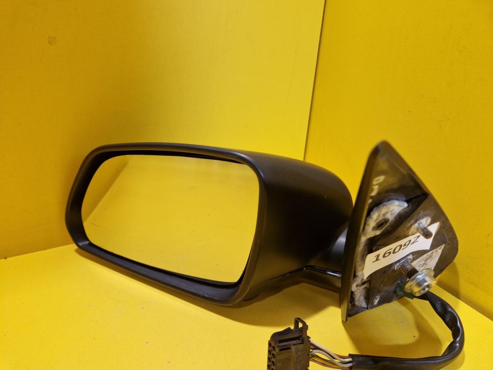 LEVÉ ZRCÁTKO ŠKODA OCTAVIA II , ČERNÉ NELAKOVANÉ, DLOUHÉ , ELEKTRICKÉ - 16092