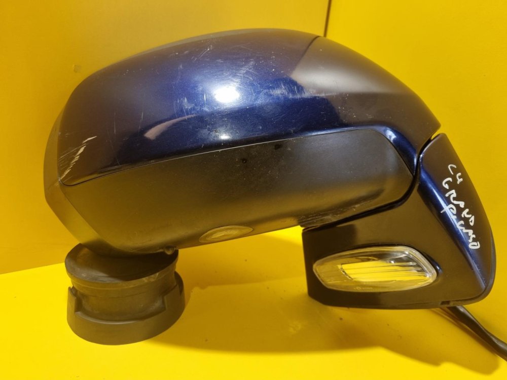 PRAVÉ ZRCÁTKO CITROEN C4 GRAND PICASSO I (UA) / CITROEN C4 PICASSO I - MODRÉ, ELEKTRICKÉ, VYHŘÍVANÉ - 16339