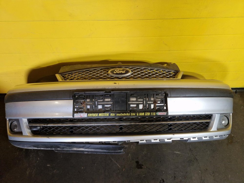 PŘEDNÍ NÁRAZNÍK FORD GALAXY I (WGR), STŘÍBRNÝ, S MLHOVKAMA, FACELIFT - 19663