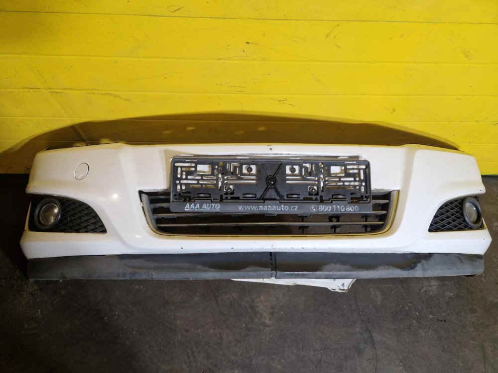 PŘEDNÍ NÁRAZNÍK OPEL ASTRA H, S MLHOVKAMI, BÍLÝ Z474, FACELIFT - 20474