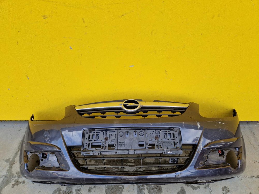 PŘEDNÍ NÁRAZNÍK OPEL CORSA D, ŠEDÝ, S OTVORY PRO MLHOVKY - 16656