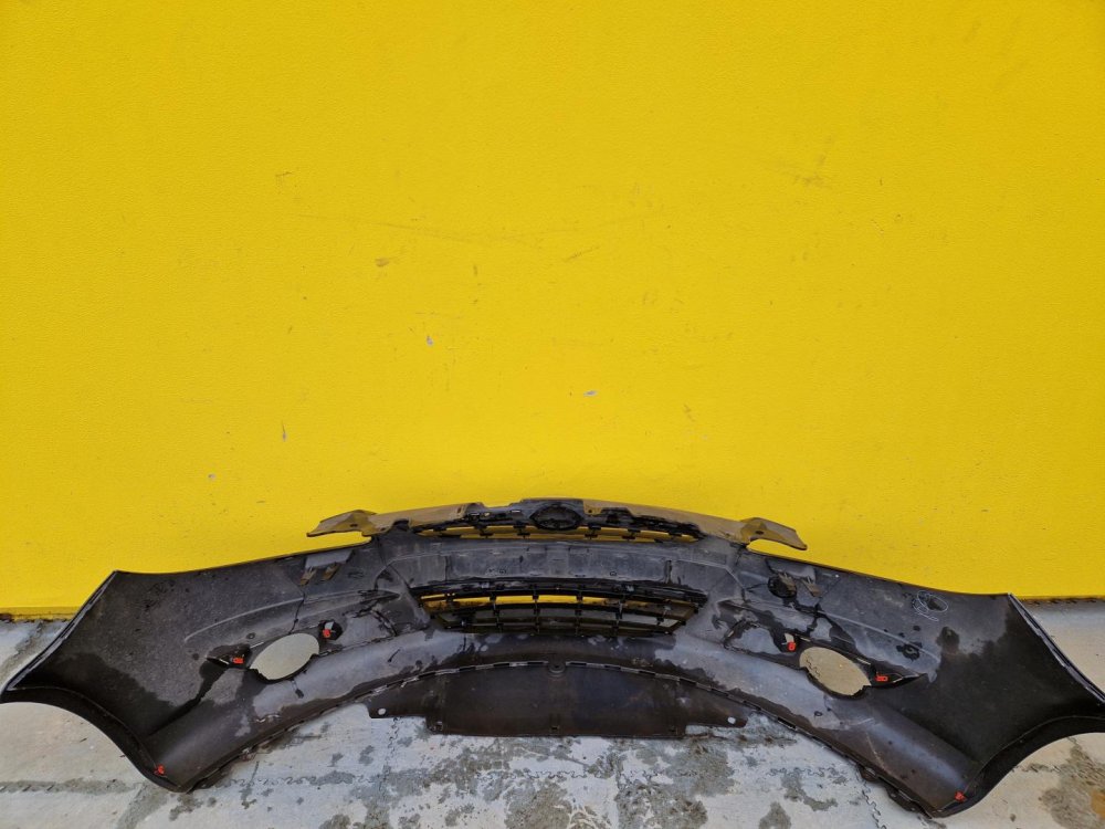 PŘEDNÍ NÁRAZNÍK OPEL CORSA D, ŠEDÝ, S OTVORY PRO MLHOVKY - 16656