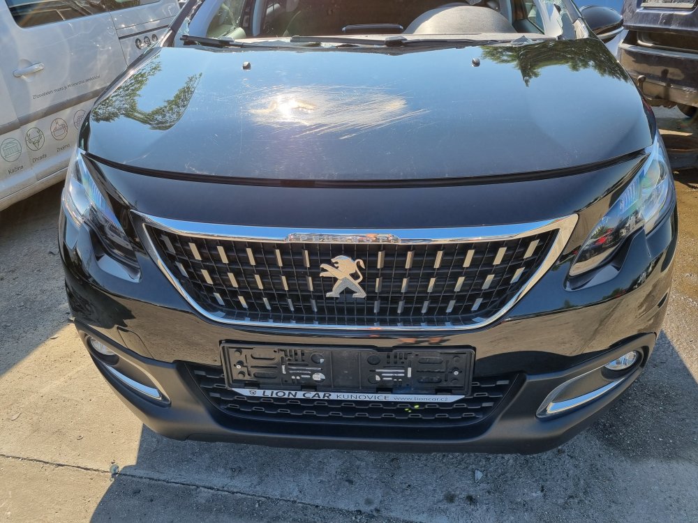 PŘEDNÍ NÁRAZNÍK PEUGEOT 2008 I (CU), FACELIFT, ČERNÝ KTV - 19480