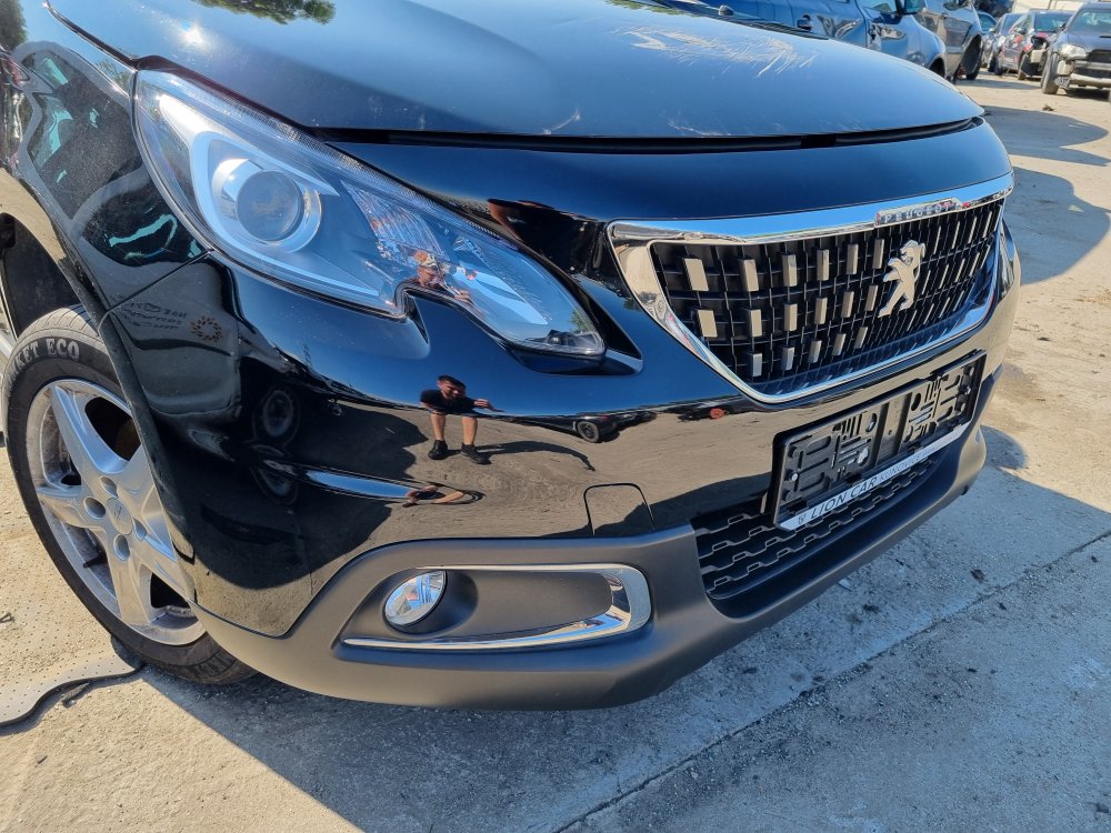 PŘEDNÍ NÁRAZNÍK PEUGEOT 2008 I (CU), FACELIFT, ČERNÝ KTV - 19480