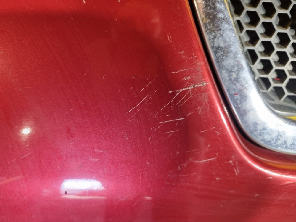 PŘEDNÍ NÁRAZNÍK PEUGEOT 307 SW, ČERVENÝ, FACELIFT - 17995