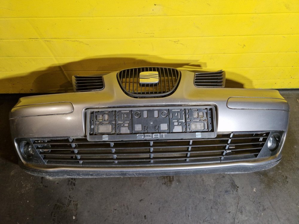 PŘEDNÍ NÁRAZNÍK SEAT CORDOBA II, IBIZA III,  STŘÍBRNÝ, S MLHOVKAMI  - 20347