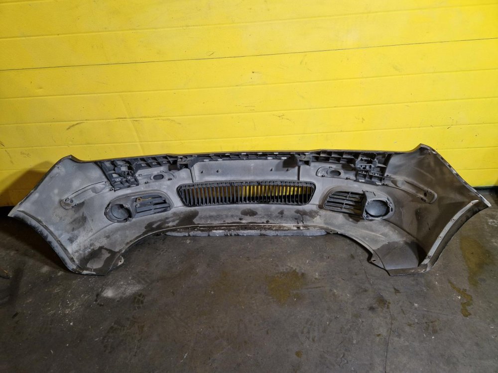 PŘEDNÍ NÁRAZNÍK ŠKODA FABIA I (6Y5), ČERNÝ 991, FACELIFT, S OTVORY PRO MLHOVKY - 20349