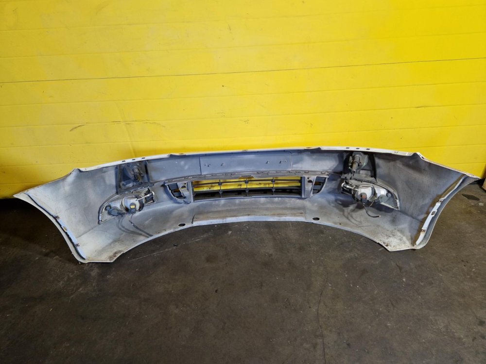 PŘEDNÍ NÁRAZNÍK ŠKODA OCTAVIA II, BÍLÝ LF9E, S MLHOVKAMI, S OSTŘIKOVAČI, FACELIFT - 19946