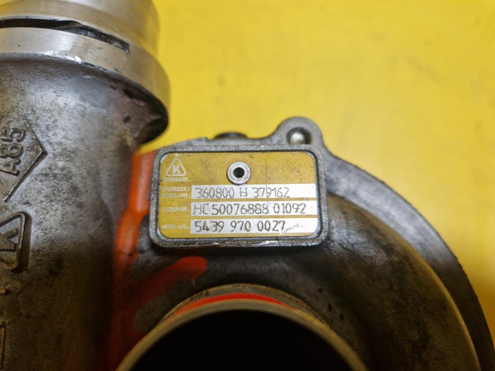 TURBO 54399700027 RENAULT CLIO II, MEGANE II, SCÉNIC II - 1.5 DCI 74 KW, 76 KW, 78 KW - 12781