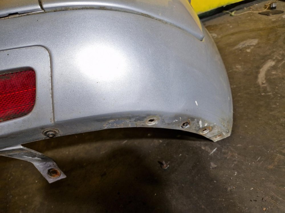 ZADNÍ NÁRAZNÍK CITROEN C4 PICASSO I (UD), STŘÍBRNÝ, SE SENZORY - 20077