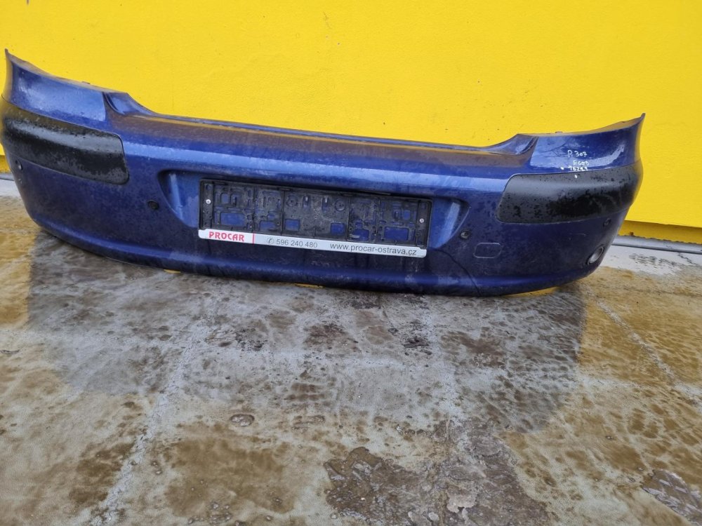 ZADNÍ NÁRAZNÍK PEUGEOT 307 (3A/C), HATCHBACK, 5DV, MODRÝ EGED, SE SENZORY - 16229
