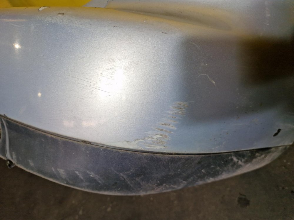 ZADNÍ NÁRAZNÍK VW SHARAN I, STŘÍBRNÝ, SE SENZORY - 19850